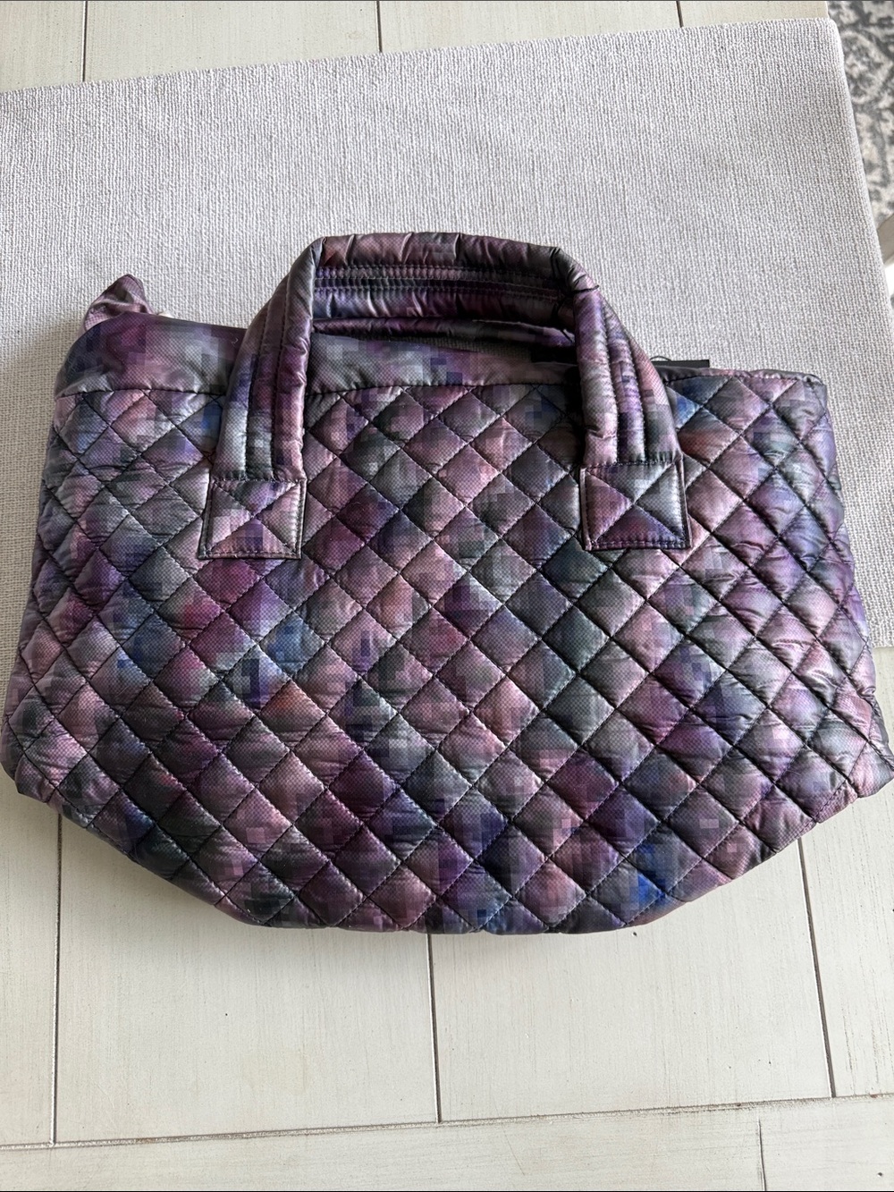MZ Wallace Quilted Tote in Purple Multi-Tone - Picture 2 of 5